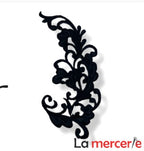 Embleme termo-adezive, model floral, lungime 12cm, diferite culori