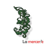Embleme termo-adezive, model floral, lungime 12cm, diferite culori