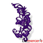 Embleme termo-adezive, model floral, lungime 12cm, diferite culori