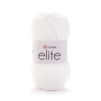 Fir de tricotat YarnArt Elite, 100g, cod 150 ALB