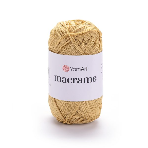 Fir crosetat, YarnArt Macrame, 90g, cod 155 bej auriu