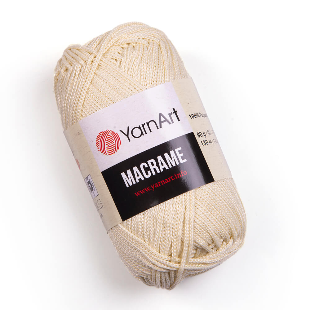Fir crosetat, YarnArt Macrame, 90g, cod 137 Crem