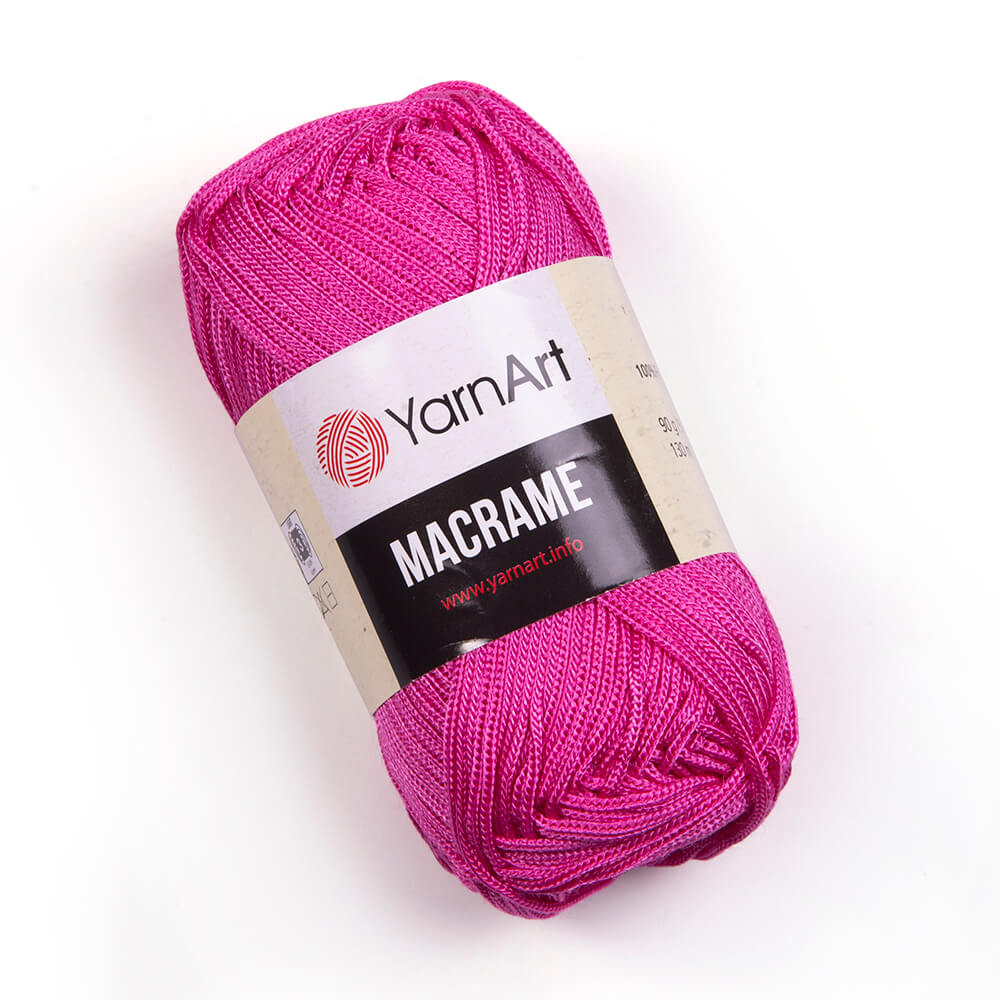 Fir crosetat, YarnArt Macrame, 90g, cod 140 Roz Ciclam