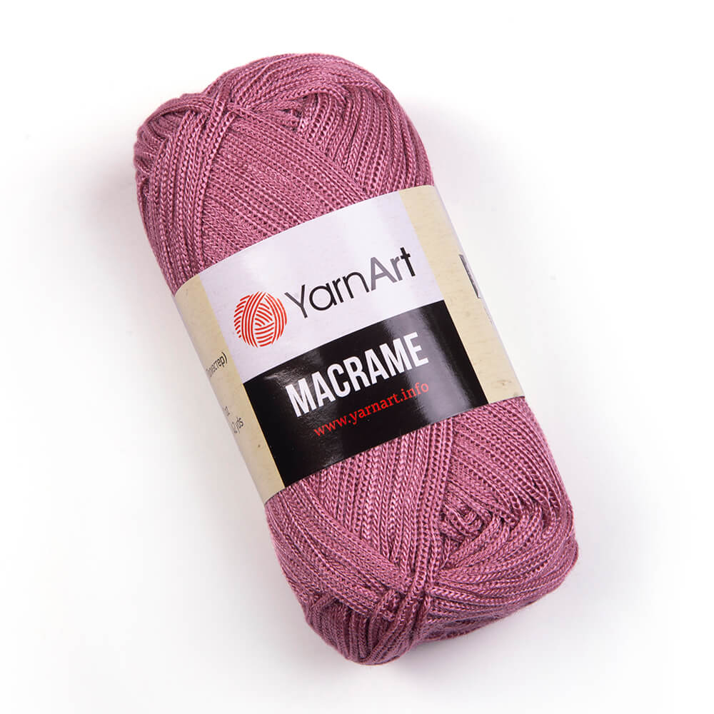 Fir crosetat, YarnArt Macrame, 90g, cod 141 Roz prafuit