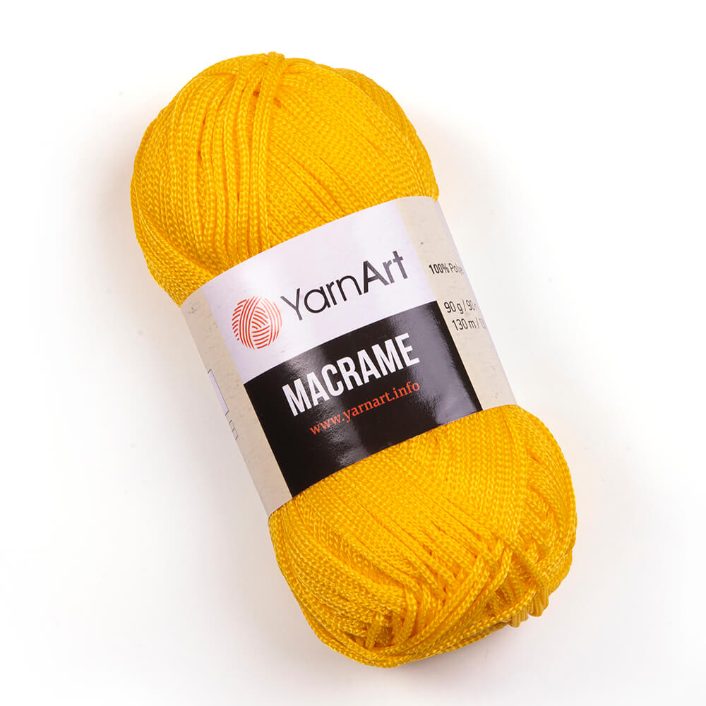 Fir crosetat, YarnArt Macrame, 90g, cod 142 Galben