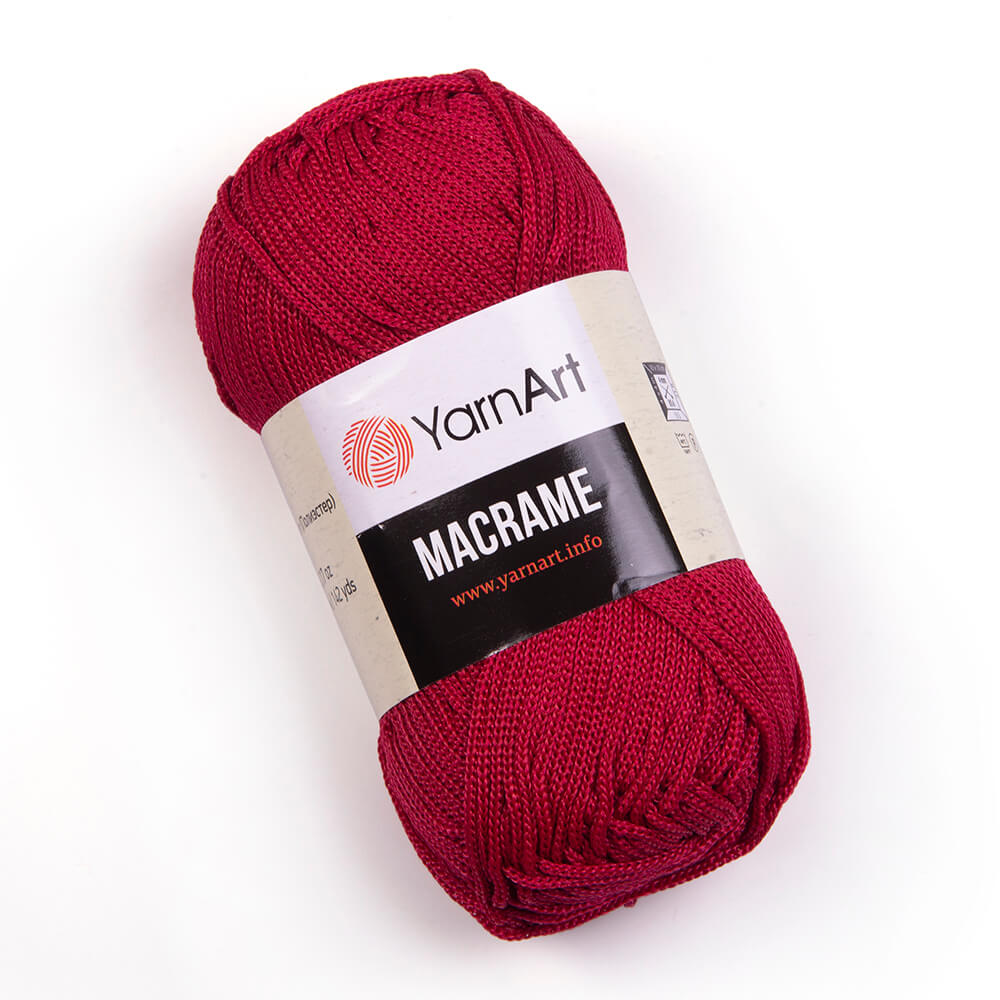 Fir crosetat, YarnArt Macrame, 90g, cod 143 Rosu