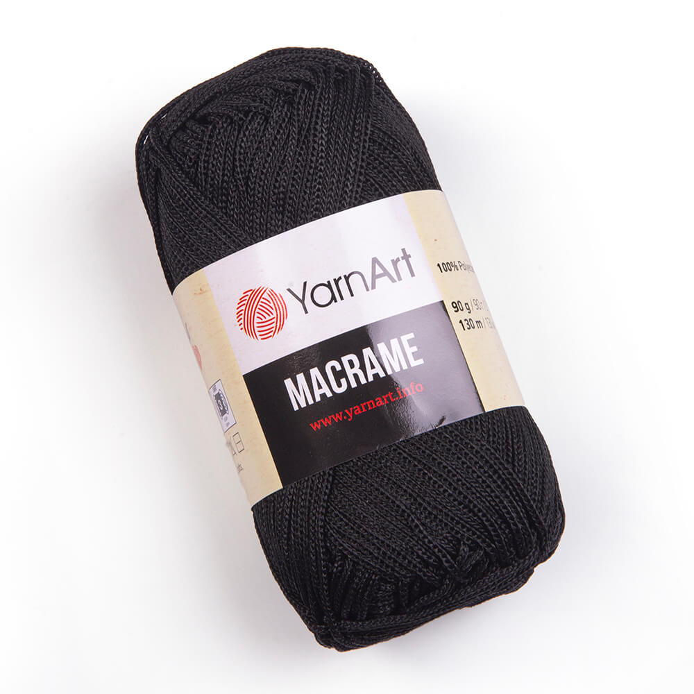 Fir crosetat, YarnArt Macrame, 90g, cod 148, Negru
