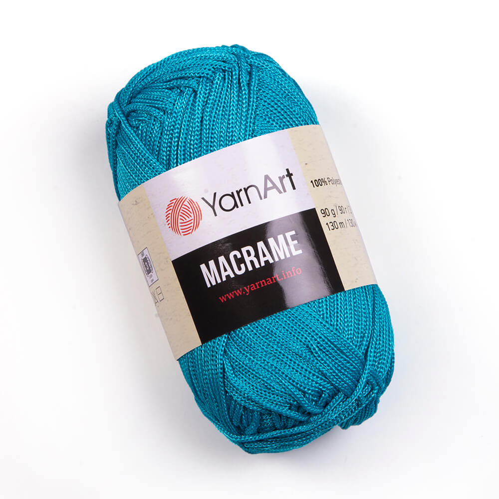 Fir crosetat, YarnArt Macrame, 90g, cod 152 Turcoaz