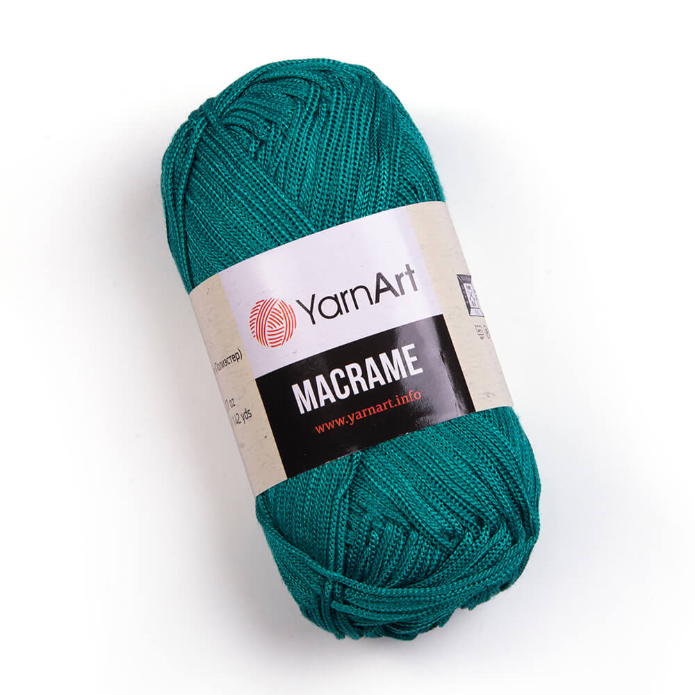 Fir crosetat, YarnArt Macrame, 90g, cod 158 Turcoaz din verde
