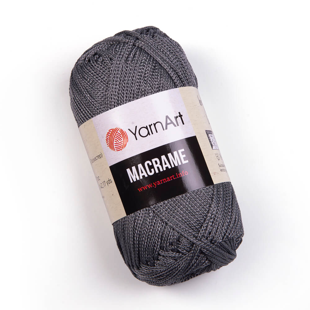 Fir crosetat, YarnArt Macrame, 90g, cod 159 Gri inchis