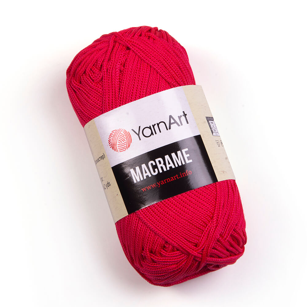 Fir crosetat, YarnArt Macrame, 90g, cod 163 Rosu