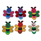 Embleme termo-adezive, model albinute colorate, lungime 8cm