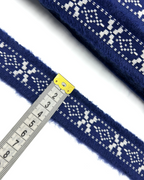 Pasmanterie costume populare 3,5cm Bleumarin