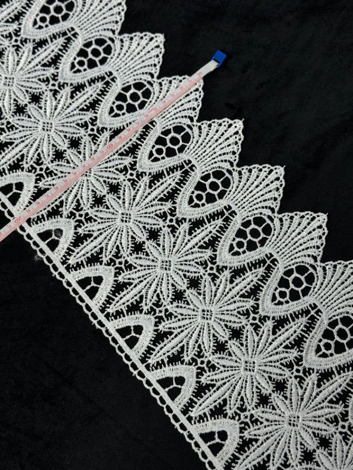 Dantela fixa 21cm, Alba, model floral