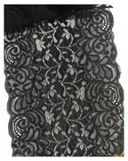 Dantela elastica neagra latime 18cm