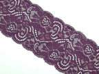 Dantela elastica, rosu si mov inchis, latime 9cm