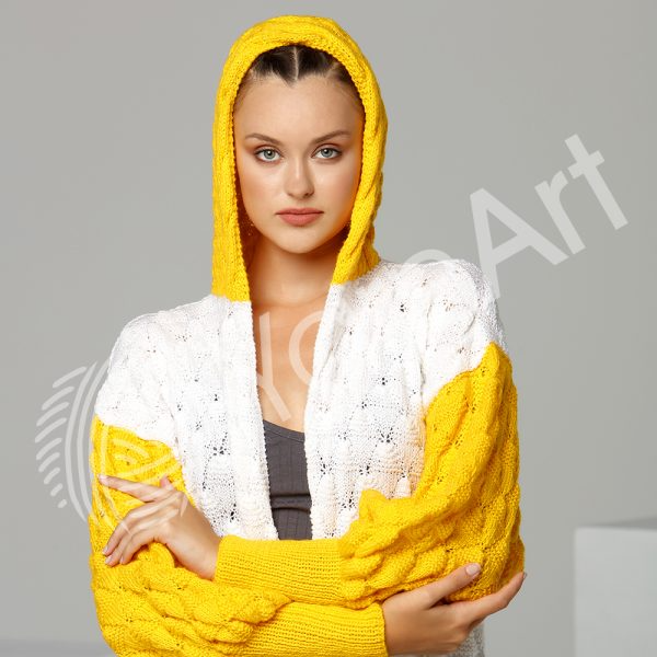 Fir, subtire, pentru tricotat/crosetat, YarnArt Super Perlee, 100g, culoare 848 Bej
