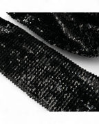Elastic cu paiete negre cusute 15cm