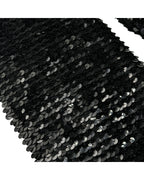 Elastic cu paiete negre cusute 15cm