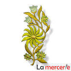 Embleme termo-adezive, model floral, lungime13cm, diferite culori