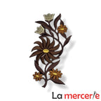 Embleme termo-adezive, model floral, lungime13cm, diferite culori