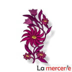 Embleme termo-adezive, model floral, lungime13cm, diferite culori