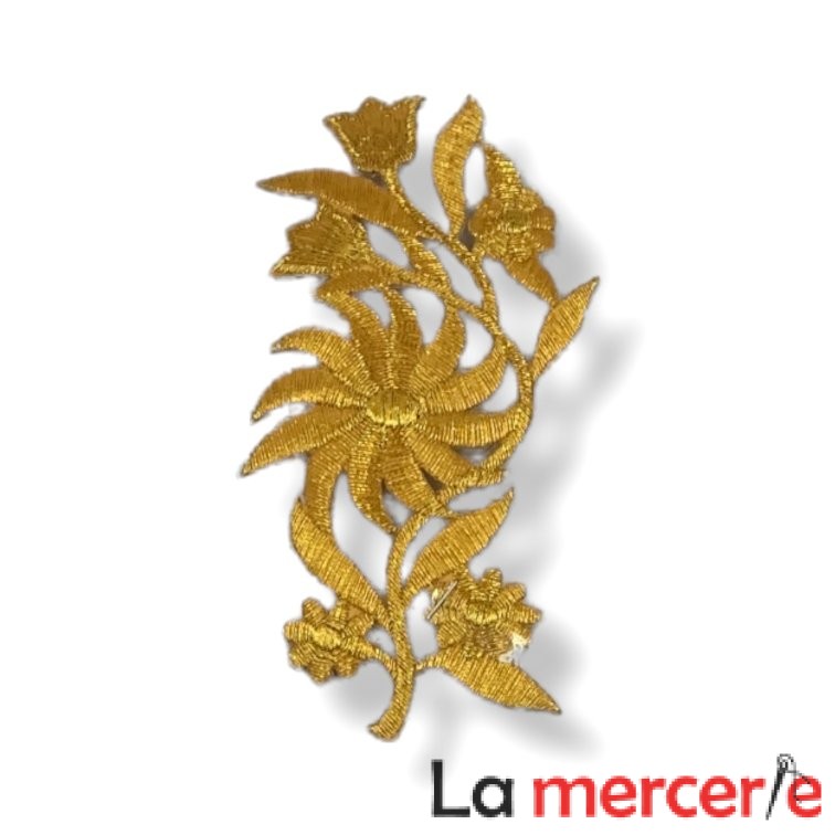 Embleme termo-adezive, model floral, lungime13cm, diferite culori