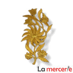 Embleme termo-adezive, model floral, lungime13cm, diferite culori