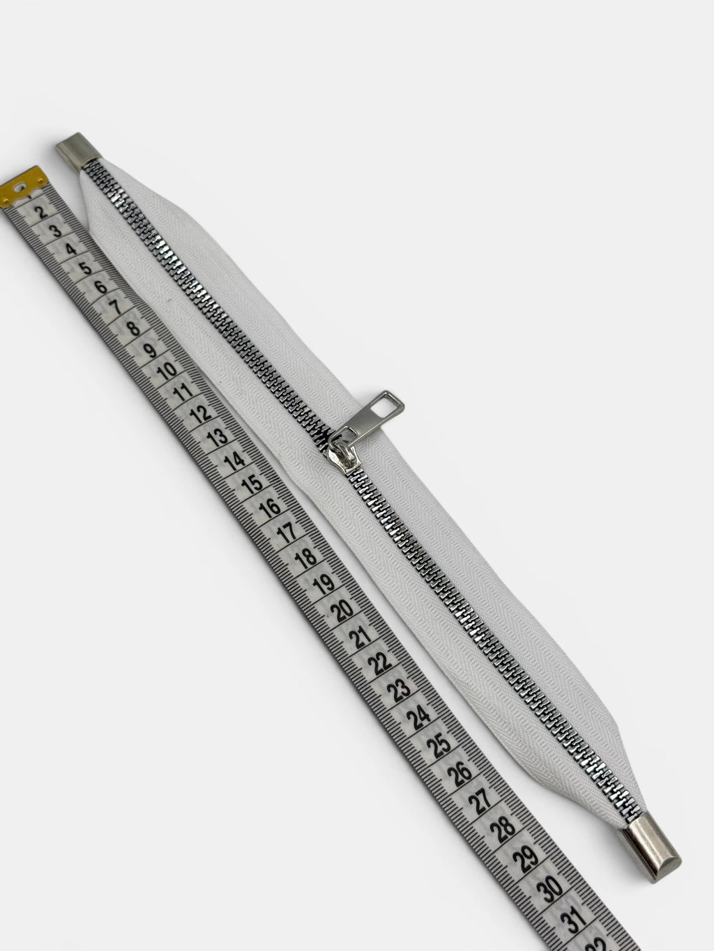 Fermoar metalic pentru genți 30cm Alb