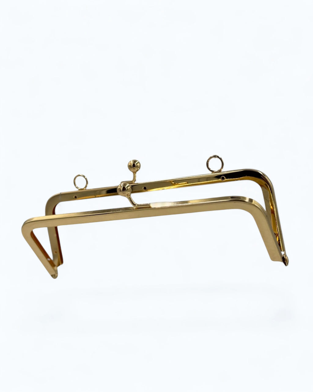 Rama metalică dreptunghiulara Aurie pentru geantă 21x8cm