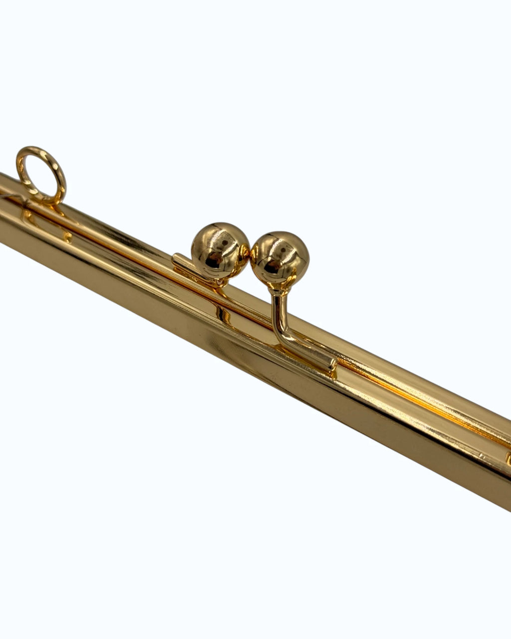 Rama metalică dreptunghiulara Aurie pentru geantă 21x8cm