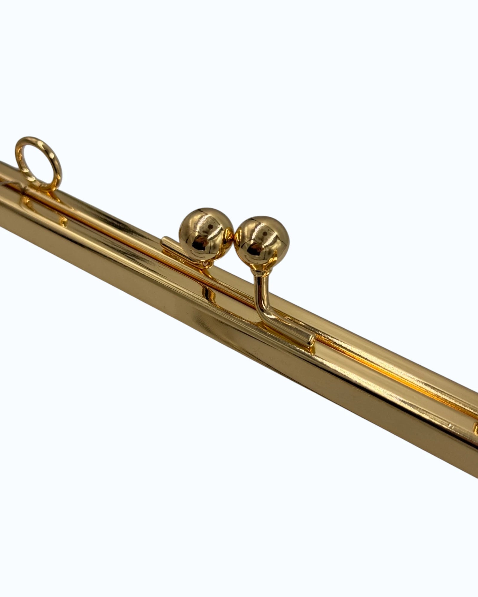 Rama metalică dreptunghiulara Aurie pentru geantă 21x8cm