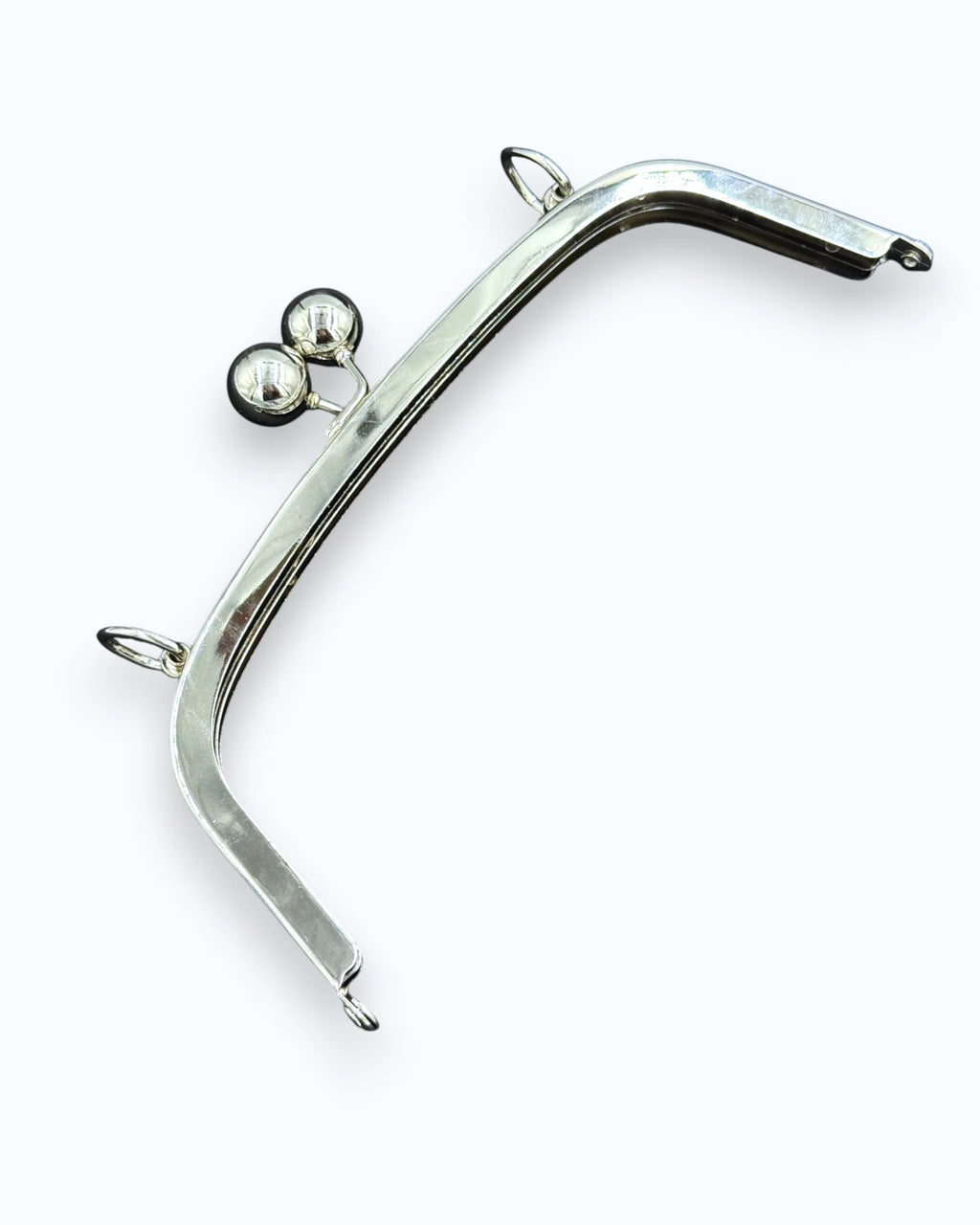 Rama metalică dreptunghiulara Argintie pentru portofel 20x7cm