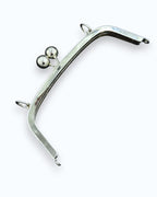 Rama metalică dreptunghiulara Argintie pentru portofel 20x7cm