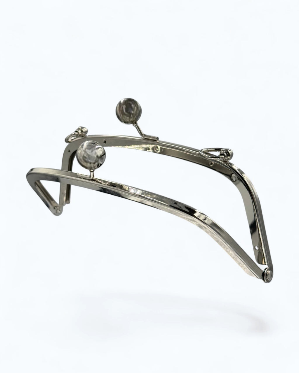 Rama metalică dreptunghiulara Argintie pentru portofel 20x7cm