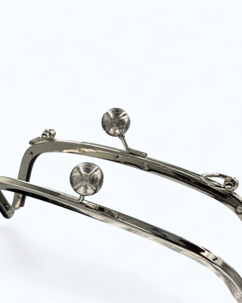 Rama metalică dreptunghiulara Argintie pentru portofel 20x7cm
