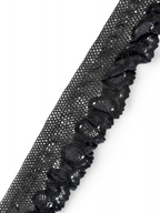 Pasmanterie elastica cu valonase,  6cm