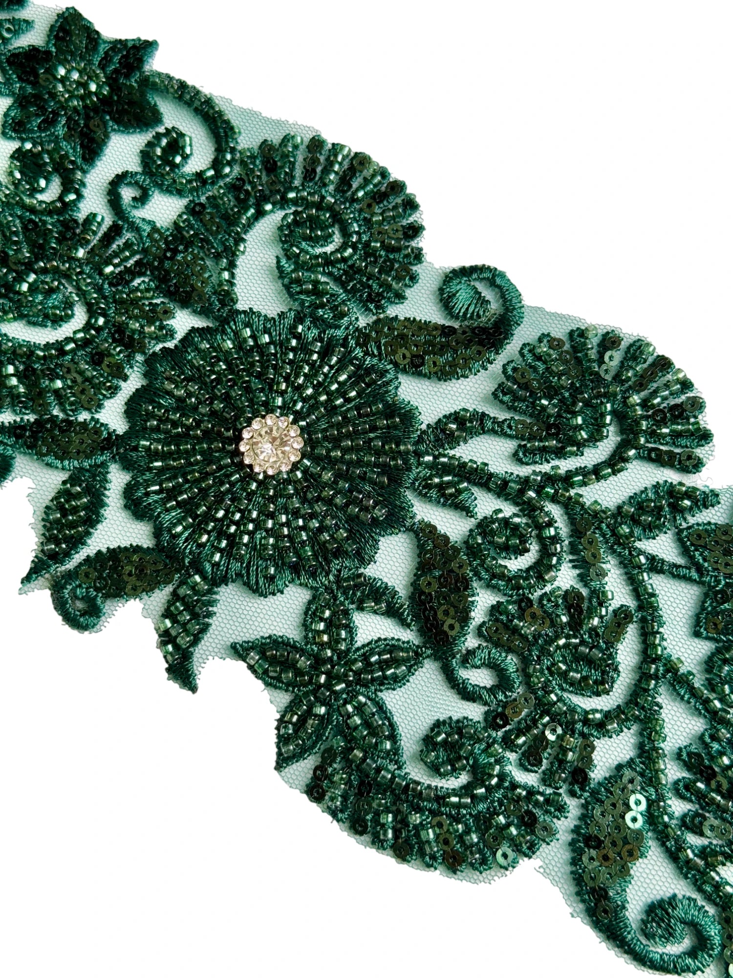 Pasmanterie de ocazie, Verde inchis, 10cm