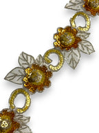 Pasmanterie aurie model floral 5cm