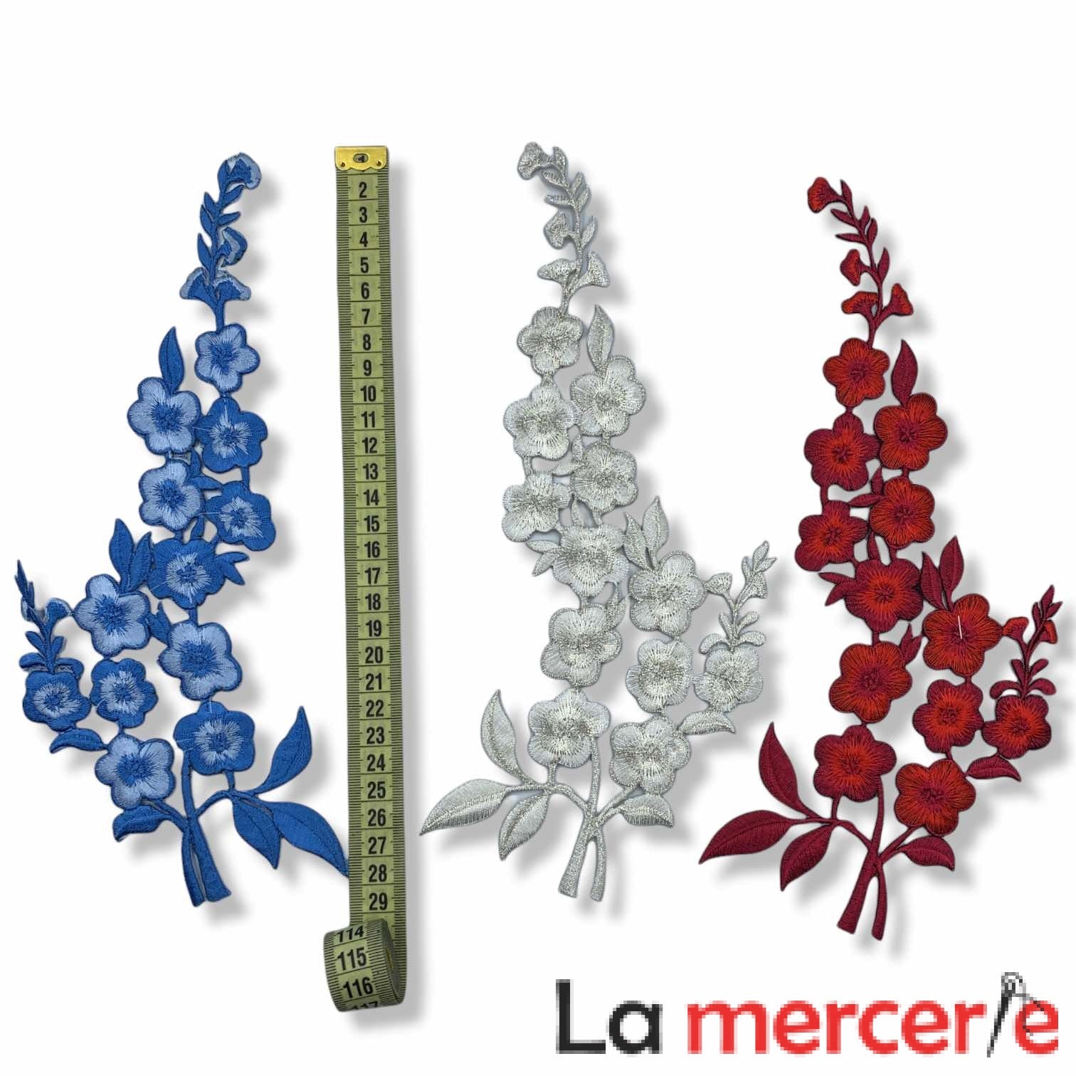 Embleme termo-adezive, model floral, lungime 29cm