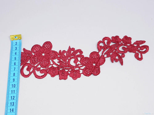 Aplicatie broderie rosie