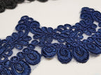 Dantela neagra si bleumarin