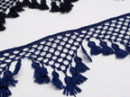 Dantela cu canafi bleumarin, 5cm