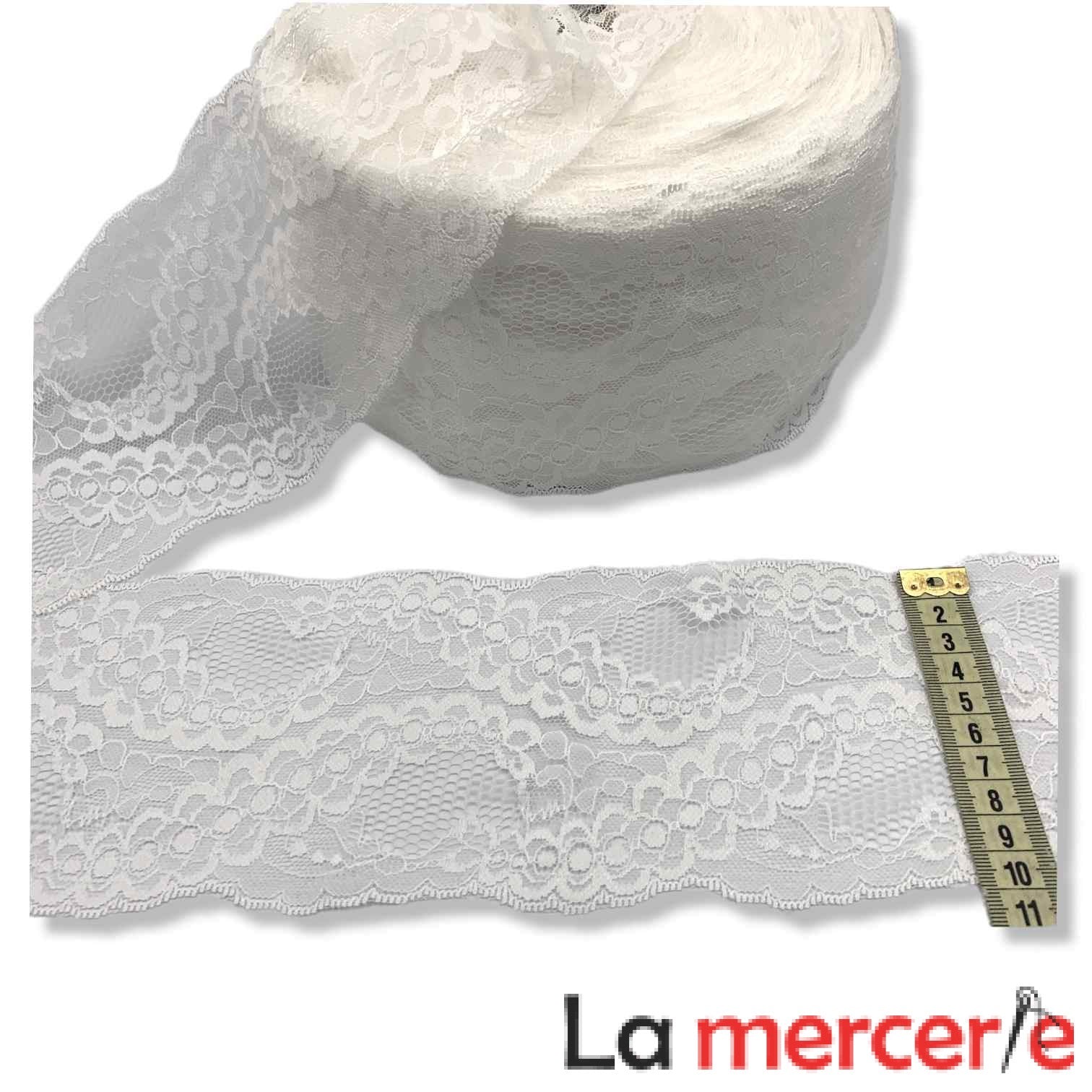 Dantela  CREM, model floral, latime 10cm